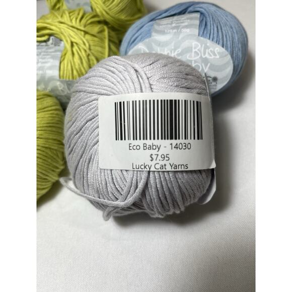 Debbie Bliss ECO BABY Prints FAIR TRADE yarn Lot Of 5 Organic Cotton - Picture 5 of 9